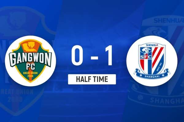 特谢拉补时阶段世界波破门，申花客场半场1-0领先江原FC